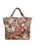 Chanel Vintage Floral Tote, &pound;765, Handbags, Beige/Green/Pink, Fabric, Front view